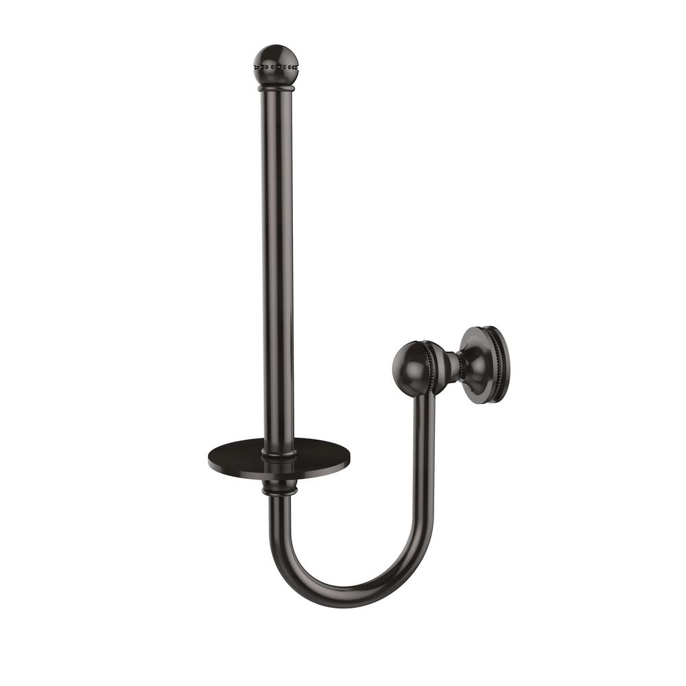 Mambo Collection Upright Single Post Toilet Paper Holder In Oil Rubbed   Oil Rubbed Bronze Toilet Paper Holders Ma 24u Orb 64 300 