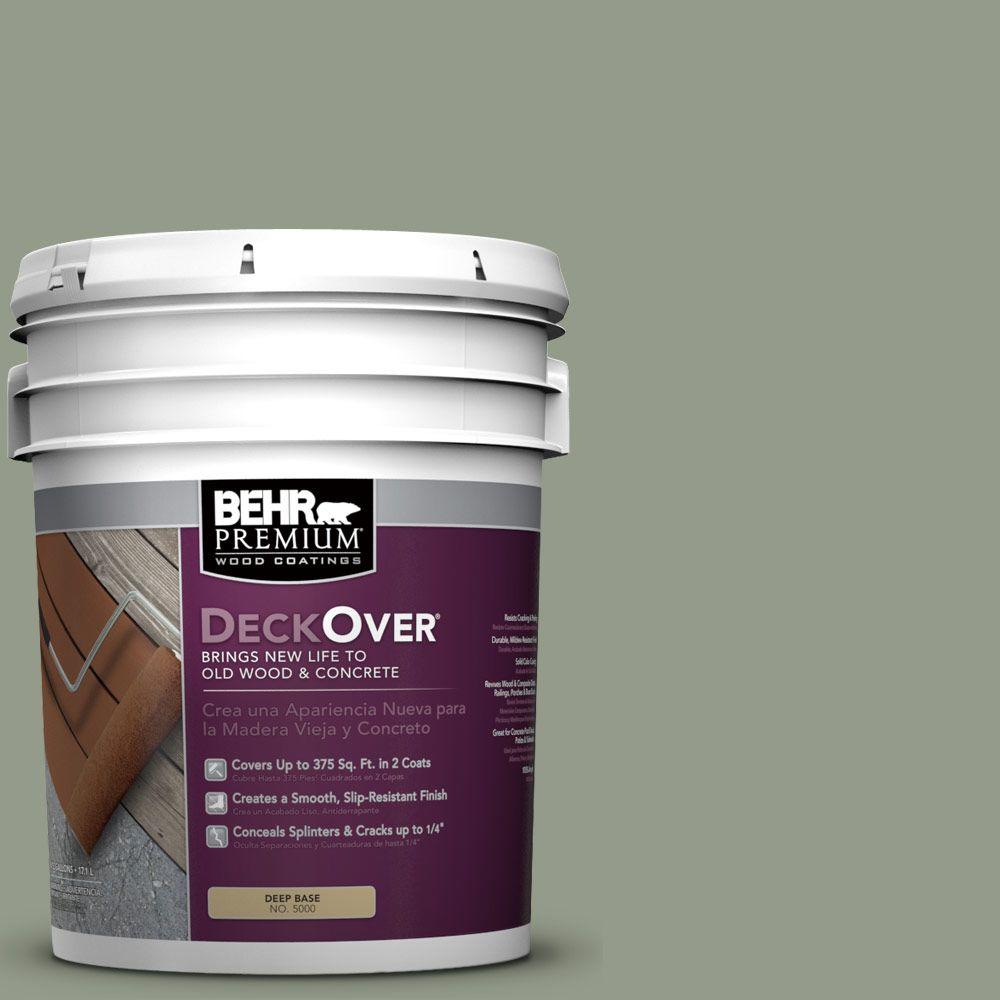 BEHR Premium DeckOver 5 gal. SC143 Harbor Gray Wood and Concrete Coating500005 The Home Depot