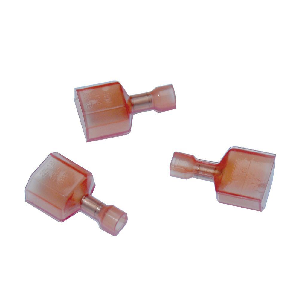 Yellow Solderless Quick Disconnect Male-Female 12-10 GAUGE Tab Size 0.25/"