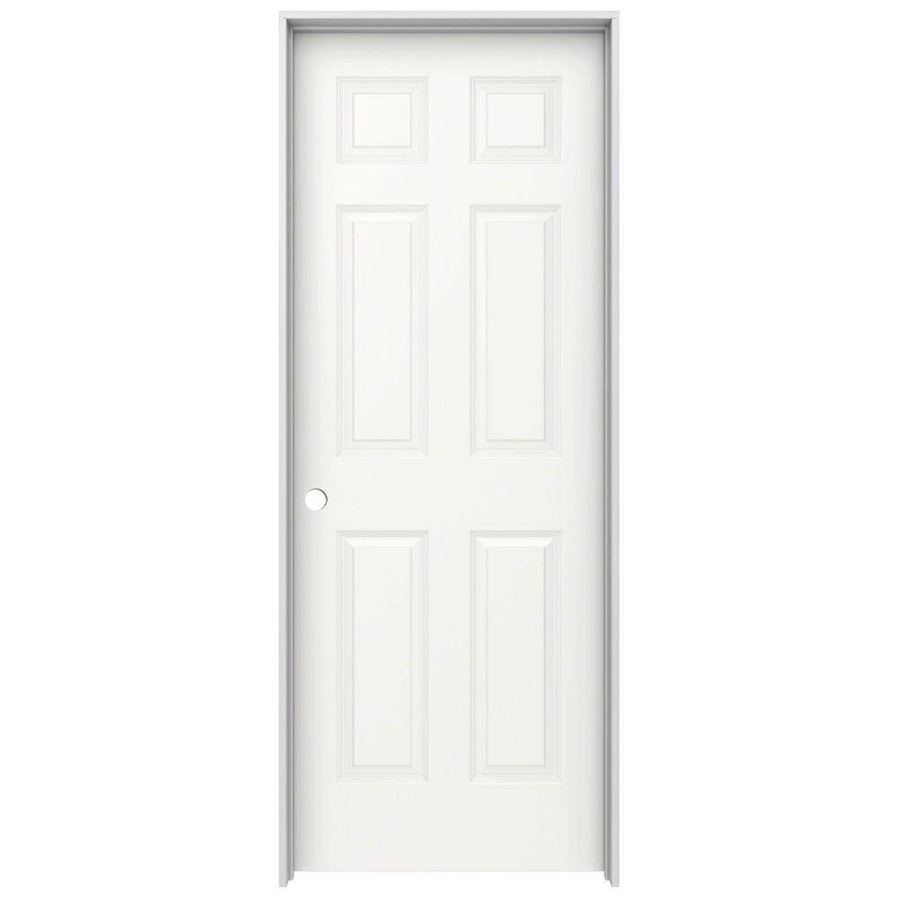 Jeld Wen 32 In X 80 In Colonist White Painted Right Hand Smooth Molded Composite Mdf Single Prehung Interior Door
