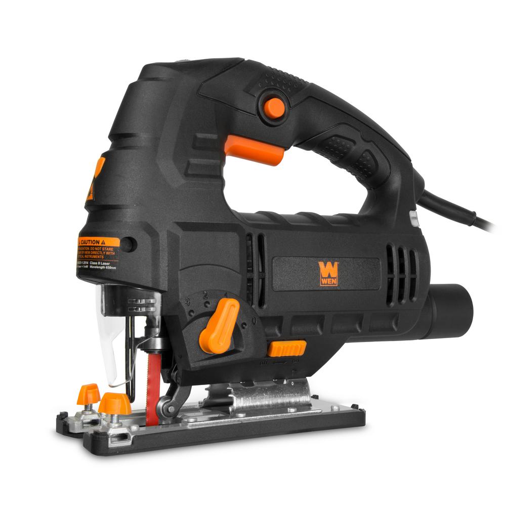 Wen 6 6 Amp Variable Speed Orbital Jigsaw With Laser 33606 The