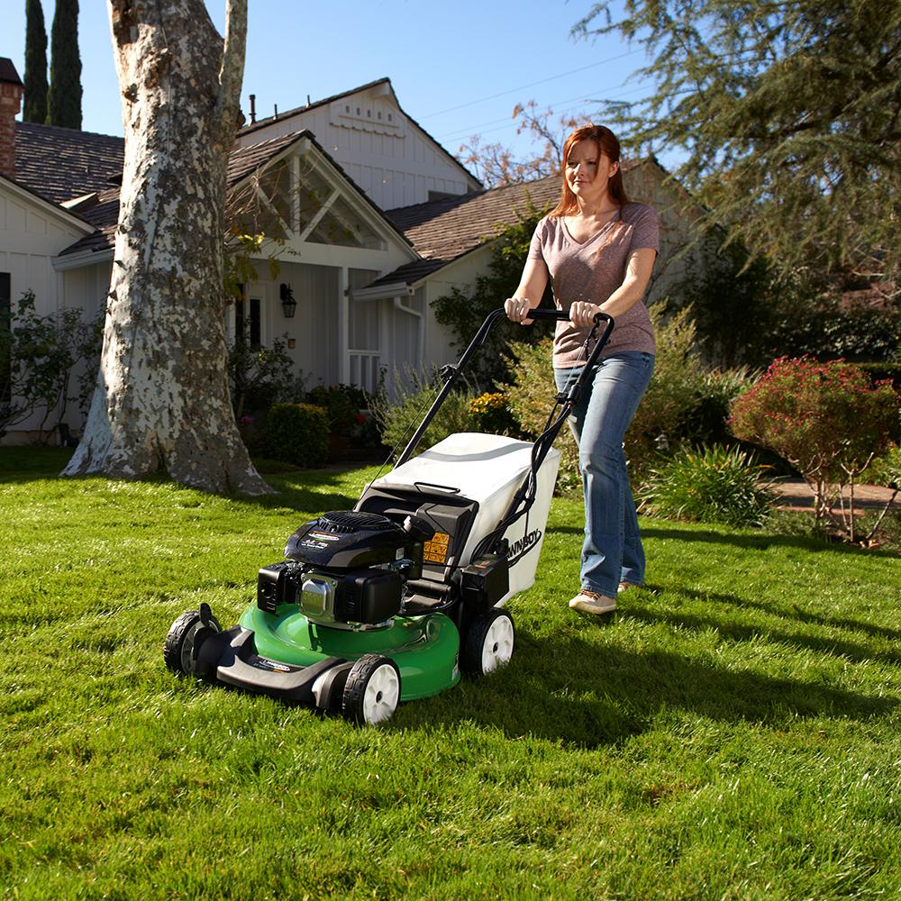 Lawn Boy 21 In Electric Start Gas Walk Behind Self Propelled Lawn Mower With Kohler Engine 17734 The Home Depot