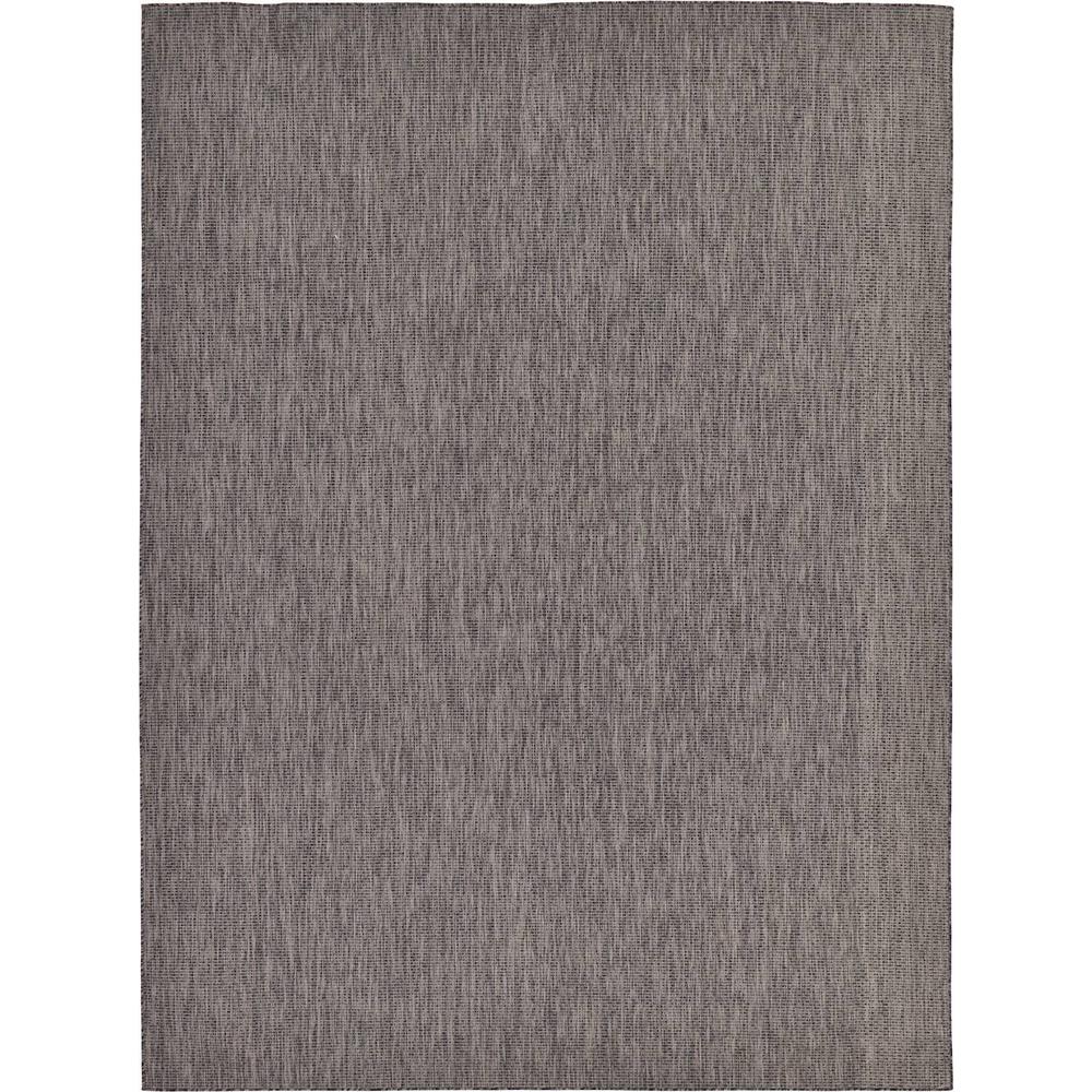Unique Loom Outdoor Solid Black 9 0 X 12 Area Rug