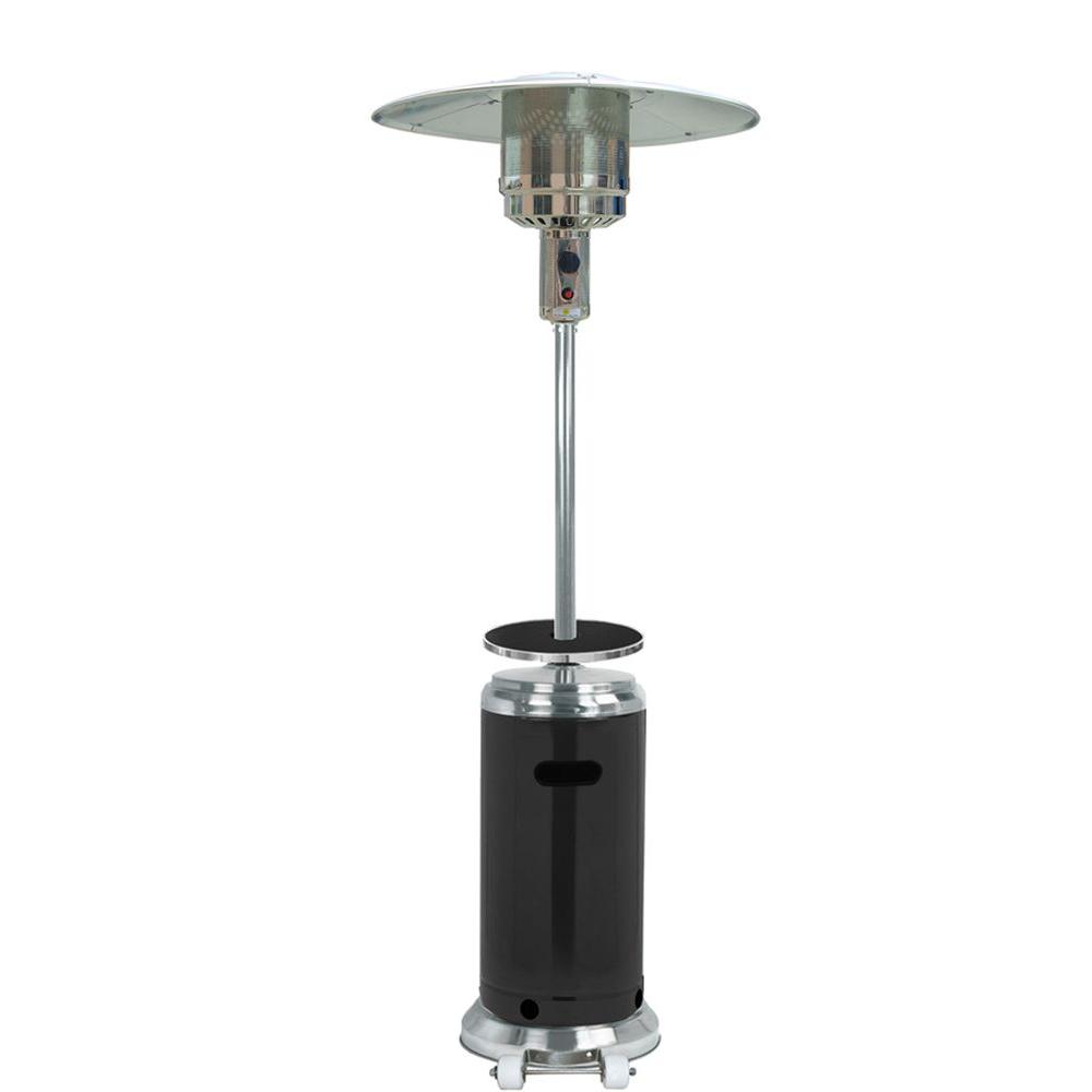 Az Patio Heaters 48 000 Btu Stainless Steel Black Gas Heater Az Patio Heaters 48 000 Btu Stainless Steel Black Gas Heater