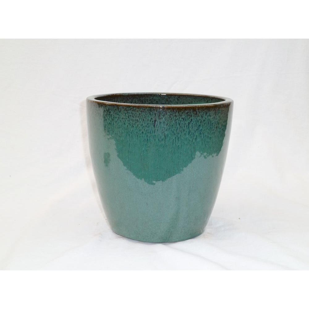 Olinda Bonsai Da Kin 12 in. Glazed Ceramic Planter Pot ...