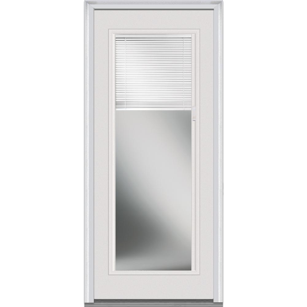 MMI Door 36 in. x 80 in. Internal Mini Blinds LeftHand