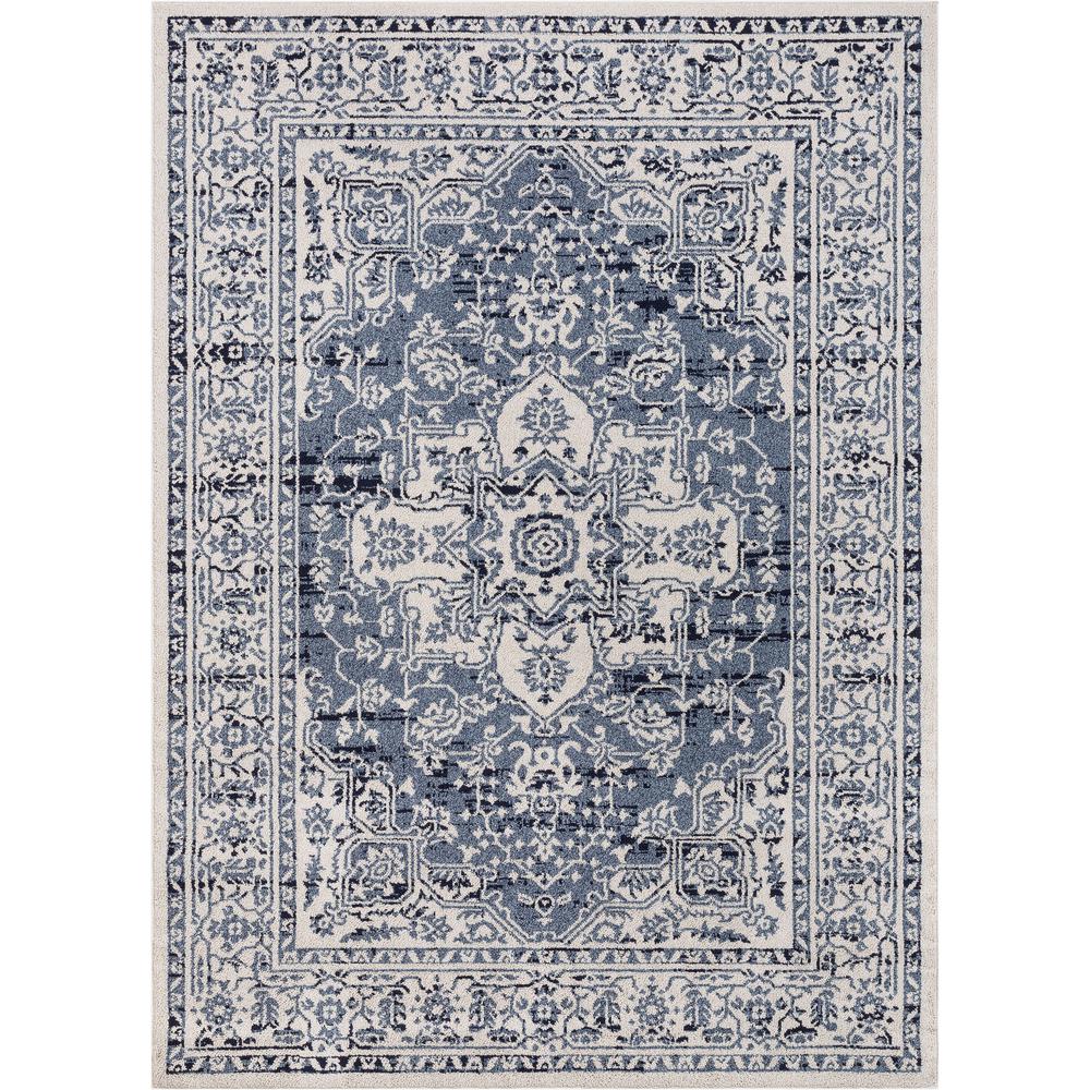 Well Woven Verona Benjamin Vintage Global Medallion Dark Blue 5 Ft Vintage Global Medallion Dark Blue