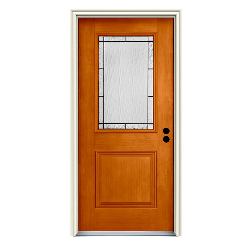 Jeld Wen 36 In X 80 In Left Hand 1 2 Lite Wendover Saffron