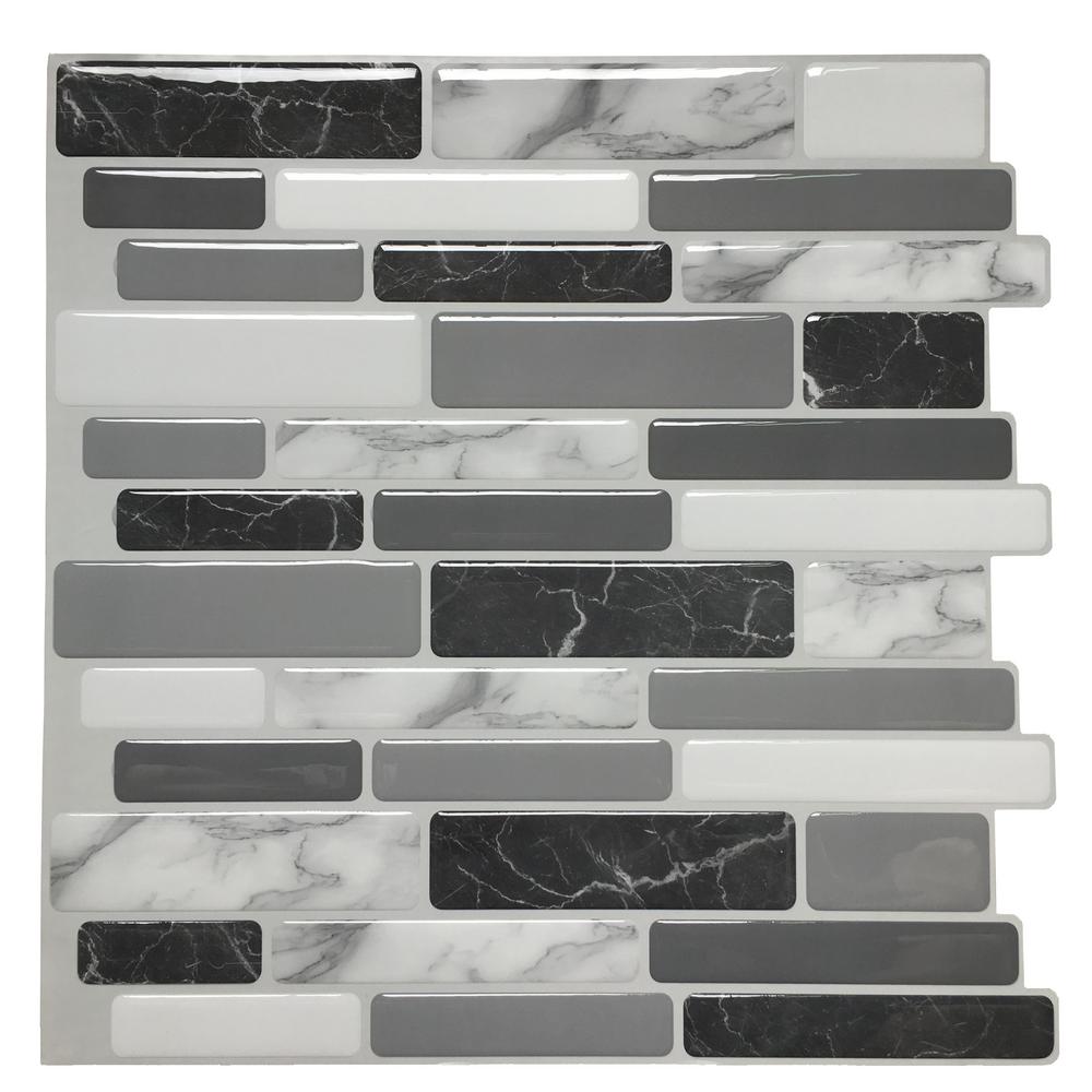 gray peel and stick tiles