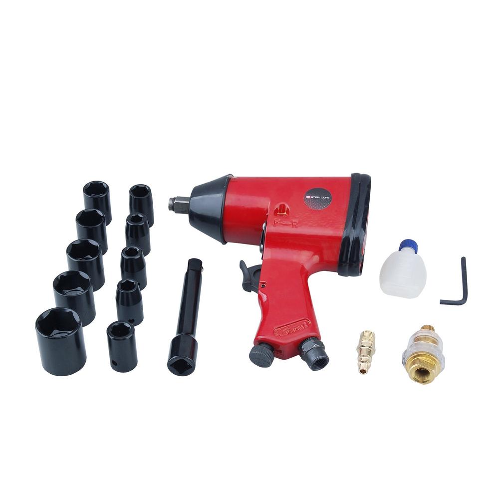 Details about   1010W Impact Wrench With 4 Sockets 17 1/2" Drive 22mm 19 21 