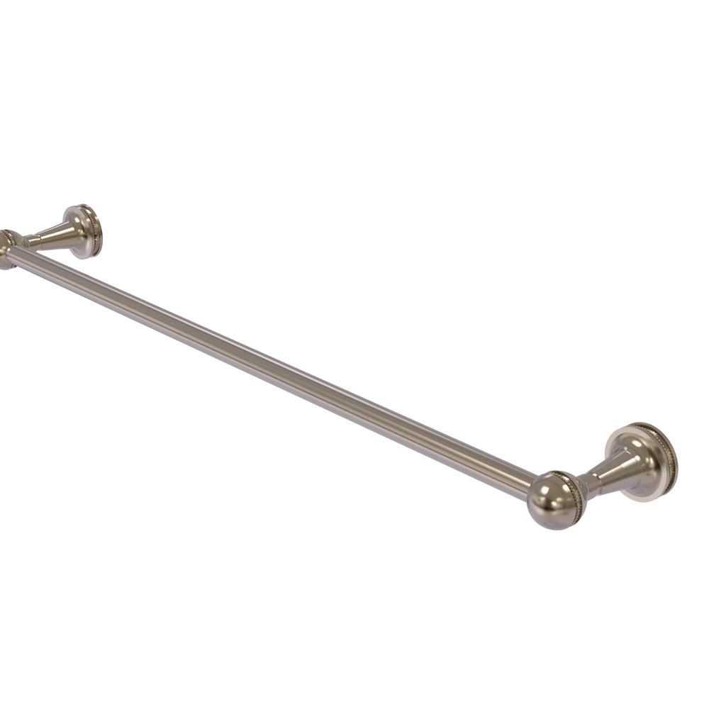 aged brass towel bar