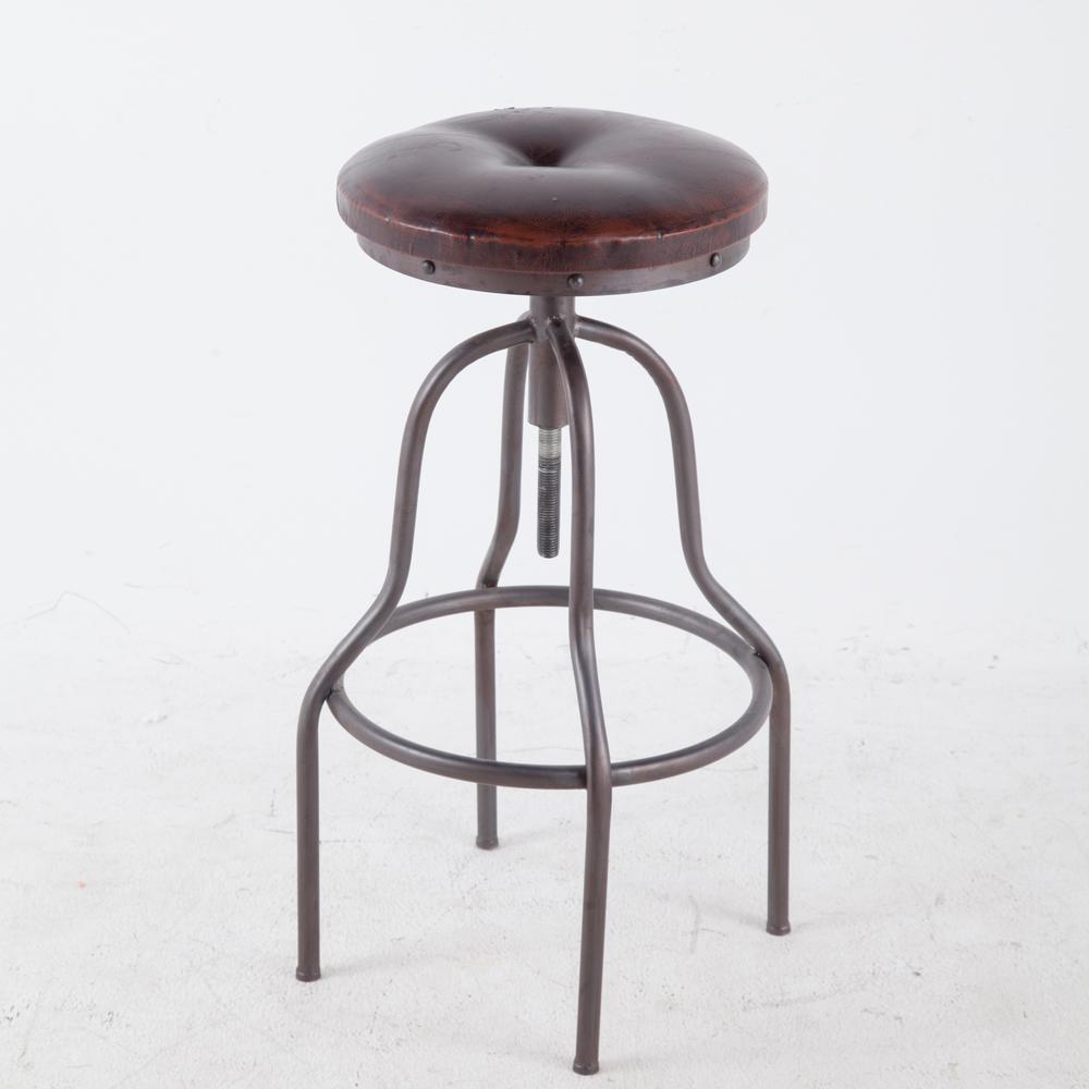 Winsome House 29 In Brown Swivel Bar Stool Wh169 The Home Depot Brown Swivel Bar Stool