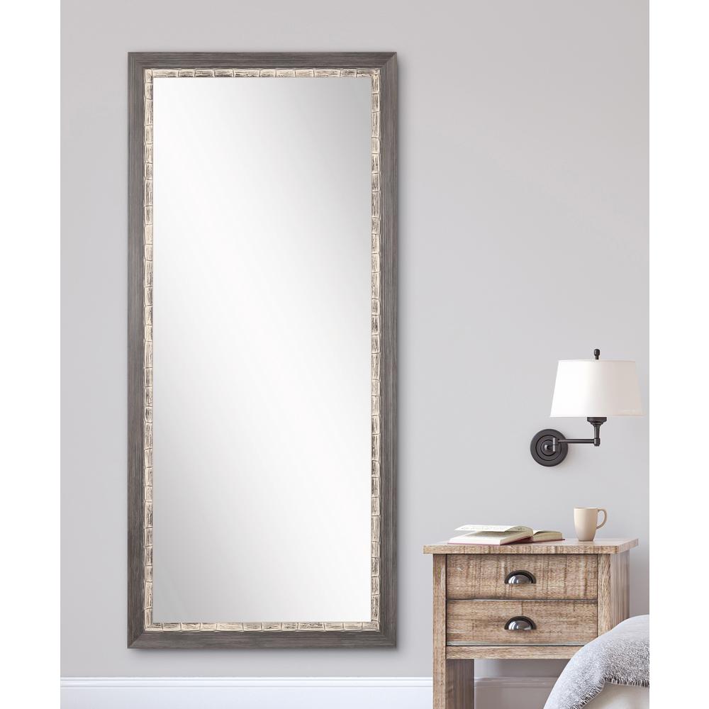 BrandtWorks 32 in. x 71 in. Weathered Harbor Floor Framed Mirror BM021T