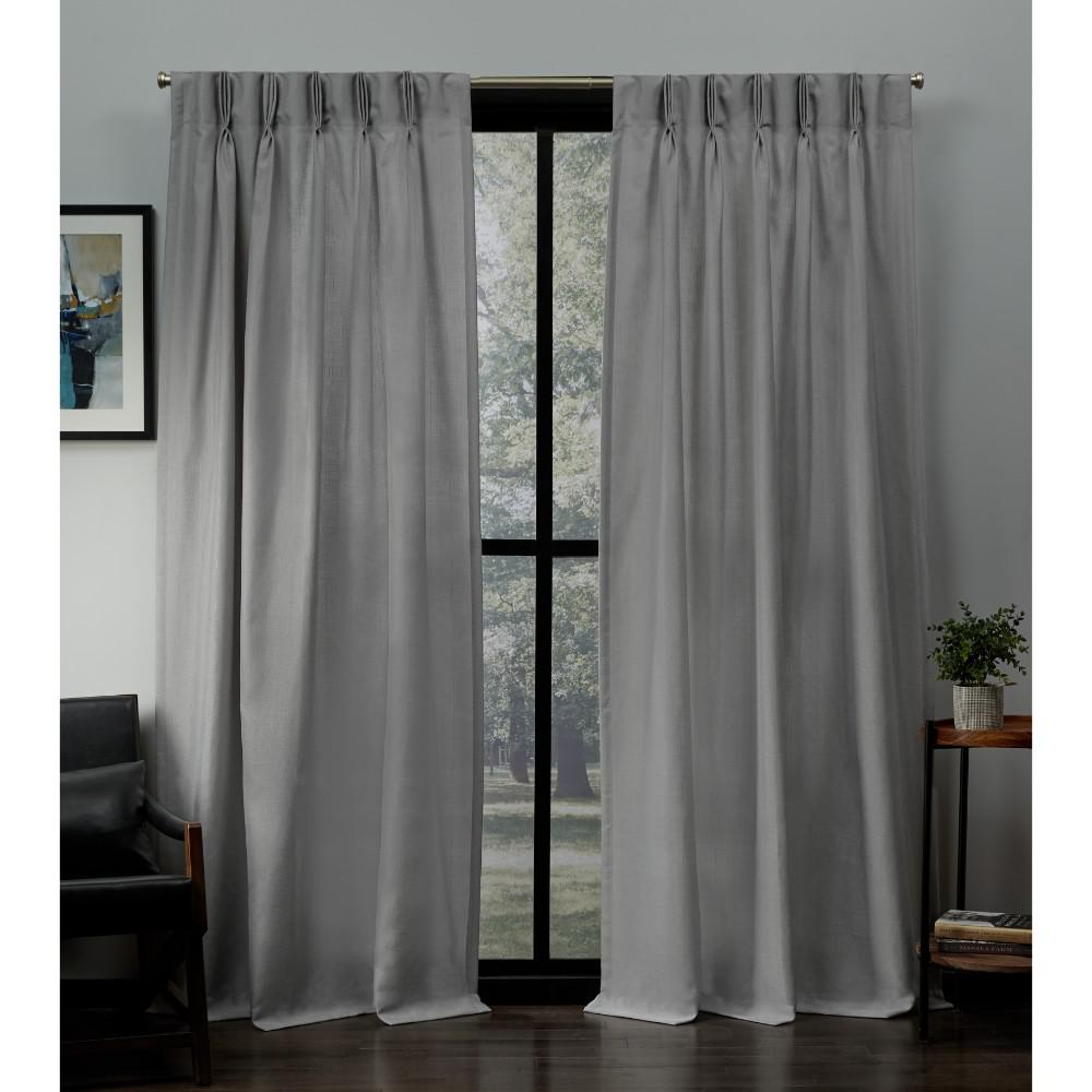 Exclusive Home Curtains Loha 27 In W X 84 In L Linen Blend Pinch