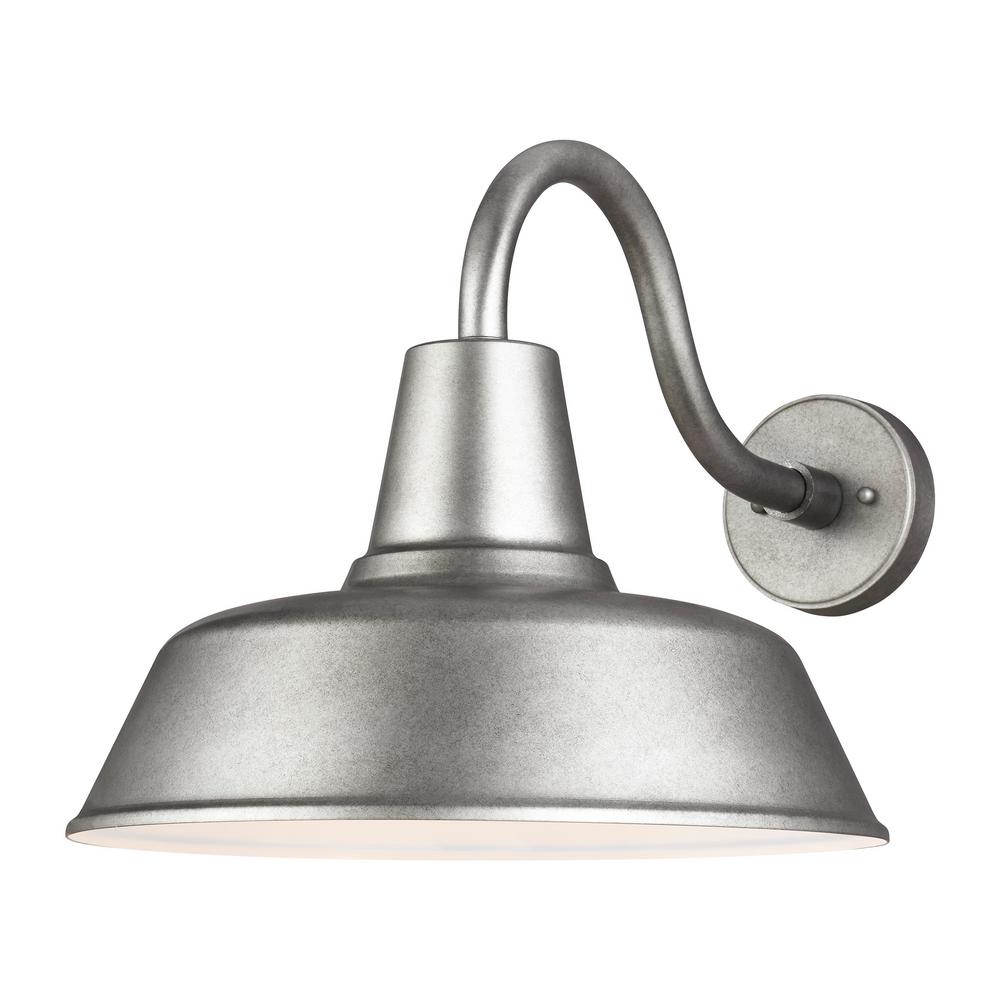 Sea Gull Lighting Barn Light 1 Weathered Pewter Outdoor Wall Sea Gull Lighting Barn Light 1