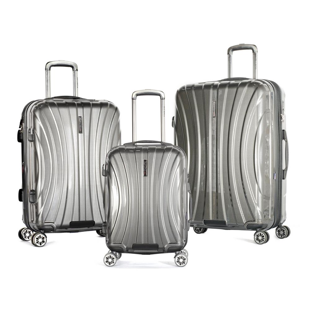 Olympia USA Phoenix 3-Piece Expandable Black Hardcase Spinner Set was $800.0 now $480.0 (40.0% off)