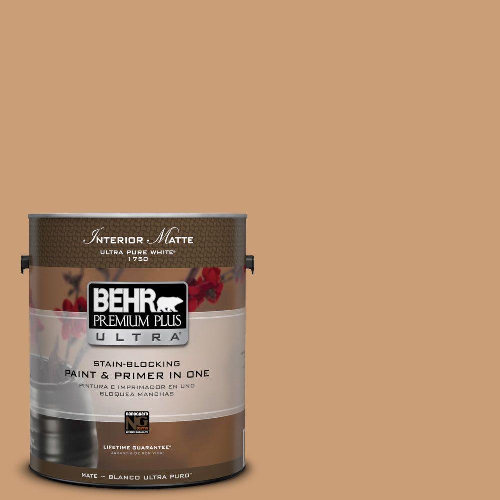 BEHR Premium Plus Ultra 1 gal. M2206 Pumpkin Puree Matte Interior