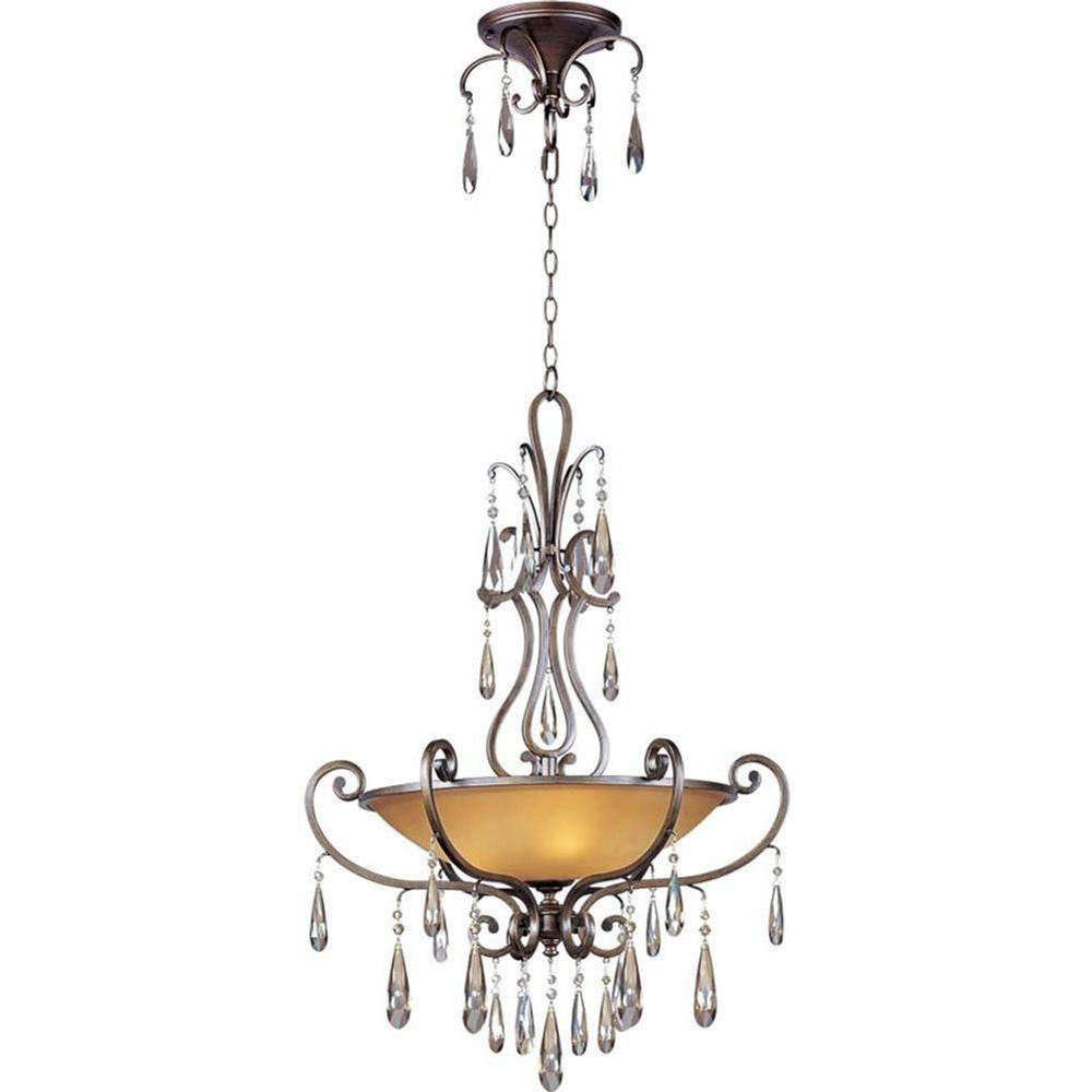 Maxim Lighting Chic 4 Light Heritage Bronze Pendant Maxim Lighting Chic 4 Light Heritage Bronze Pendant