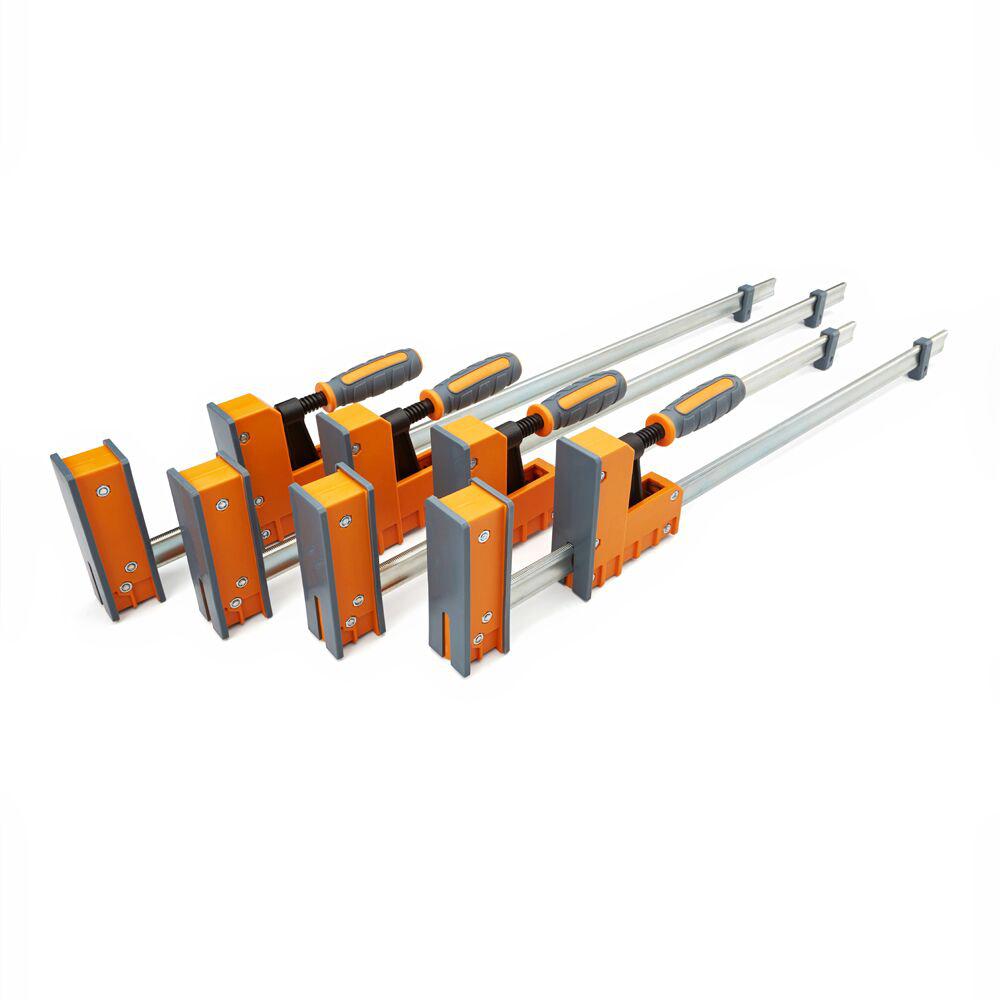 1//2 Wood Gluing Pipe Clamp Set Heavy Duty PRO Woodworking Cast Iron 4 Pack 1//2, 4 Packs