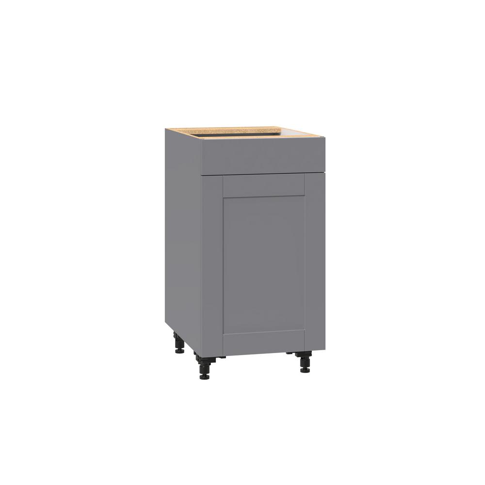 Shaker Base Cabinets in Gray – Kitchen – The Home Depot