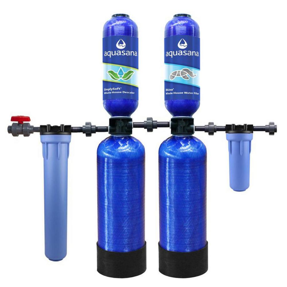 Aquasana 5 Stage 600 000 Gal Whole House Water Filtration System Whole House Water Filtration System With Simply Soft Salt
