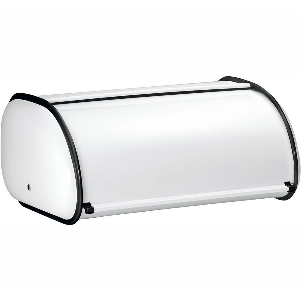 Stainless Steel Matt Large Countertop Metal Bread Bin Red Black Grey