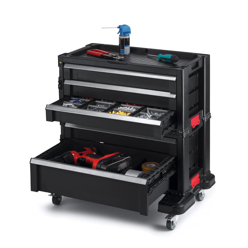 WHEELED LARGE CAPACITY TOOL CHEST. PROFESSIONAL Keter TOOL CHEST SYSTEM