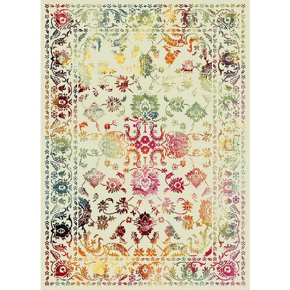 Maxy Home Aiza Collection Multi Colored 5 Ft X 7 Area Rug Ai Aiza Collection Multi Colored 5 Ft X 7 Area Rug