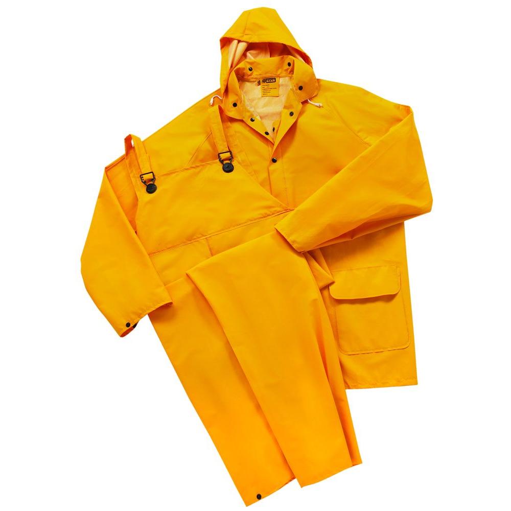 West Chester 35 ml Flame Resistant PVC/Poly Rainsuit-4035FR/L - The