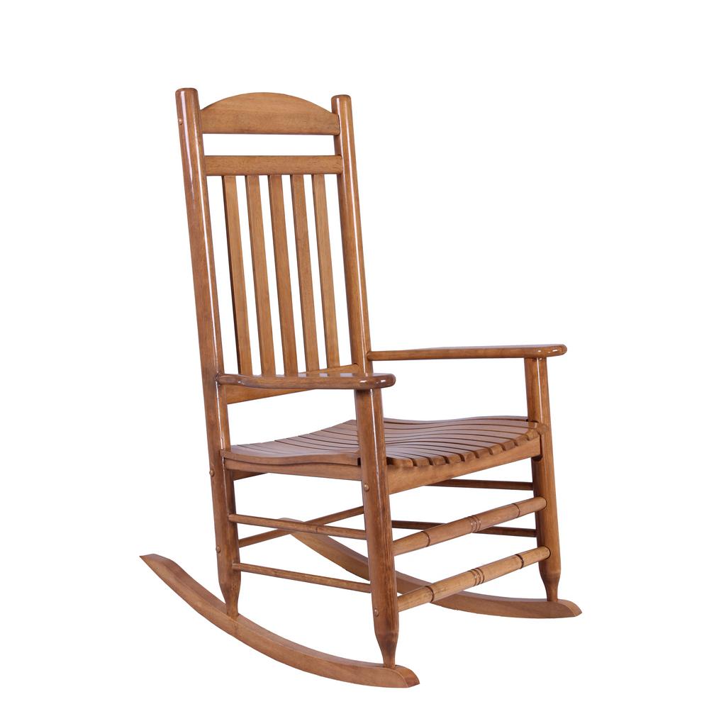 Natural Wood Rocking Chair-IT-130828N - The Home Depot