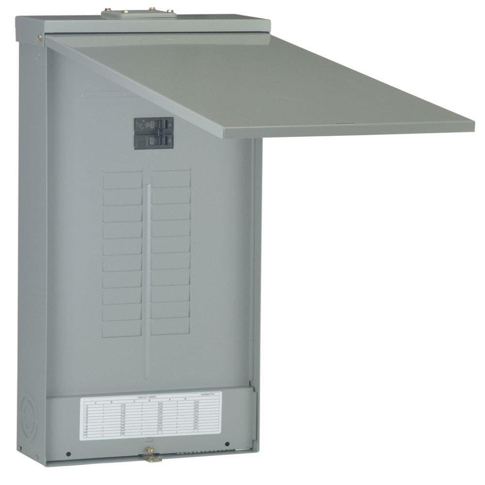 100 amp main breaker outdoor panel