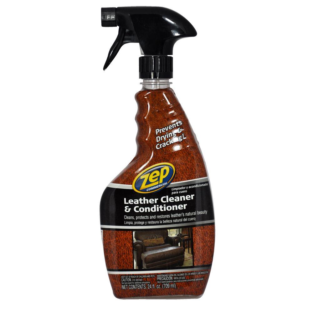 Zep 24 Oz Leather Cleaner And Conditioner Zuclc24 The Home Depot Leather Cleaner And Conditioner Case Of 12