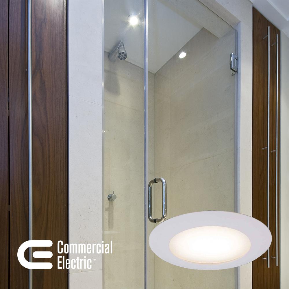 Commercial Electric 6 In White Recessed Shower Trim Commercial Electric 6 In White Recessed Shower Trim