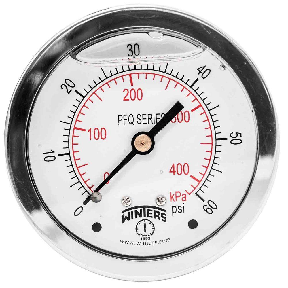 UPC 628311235258 product image for Winters Instruments Meters PFQ Series 2.5 in. Stainless Steel Liquid Filled Case | upcitemdb.com
