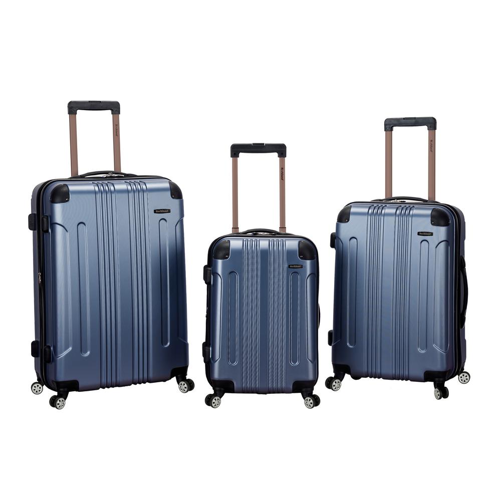 Rockland Rockland Sonic 3-Piece Hardside Spinner Luggage Set, Black ...