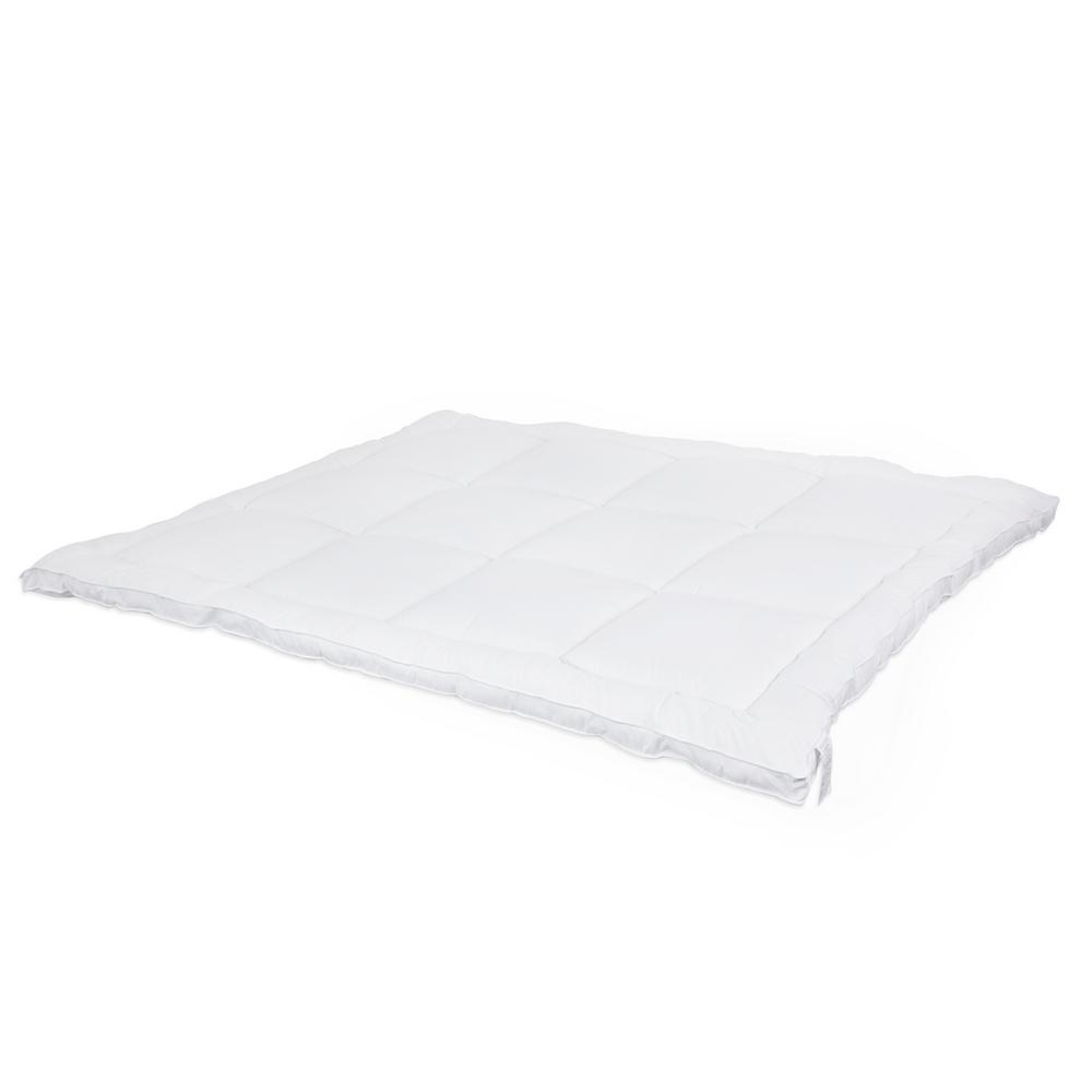 Furinno Angeland King Size 3 in. Goose Down Alternative Mattress Topper ...