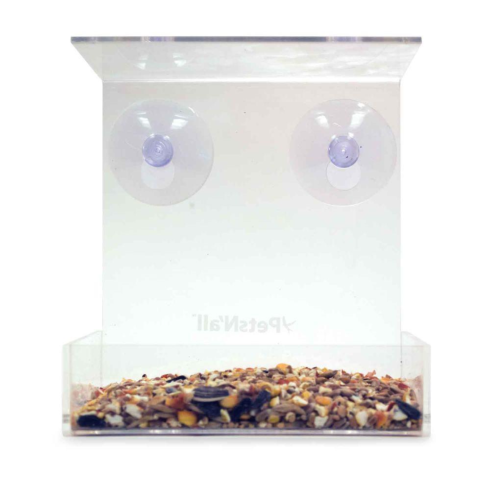 Aspectek Acrylic Clear View Window Bird Feeder Hr4907 The Home Depot