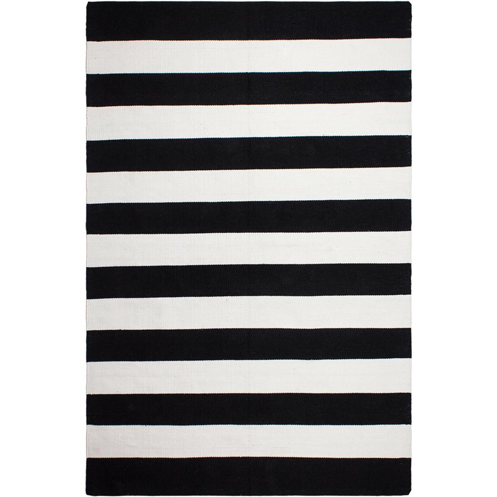 Fab Habitat Nantucket Indoor Outdoor Black And White 8 Ft X 10 Pet Area Rug