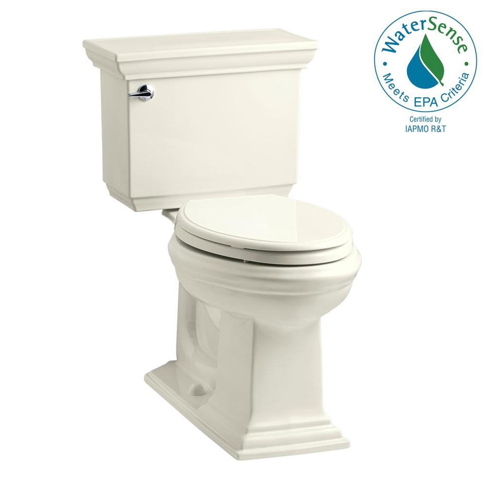 KOHLER Memoirs Stately 2piece 1.28 GPF Single Flush Elongated Toilet