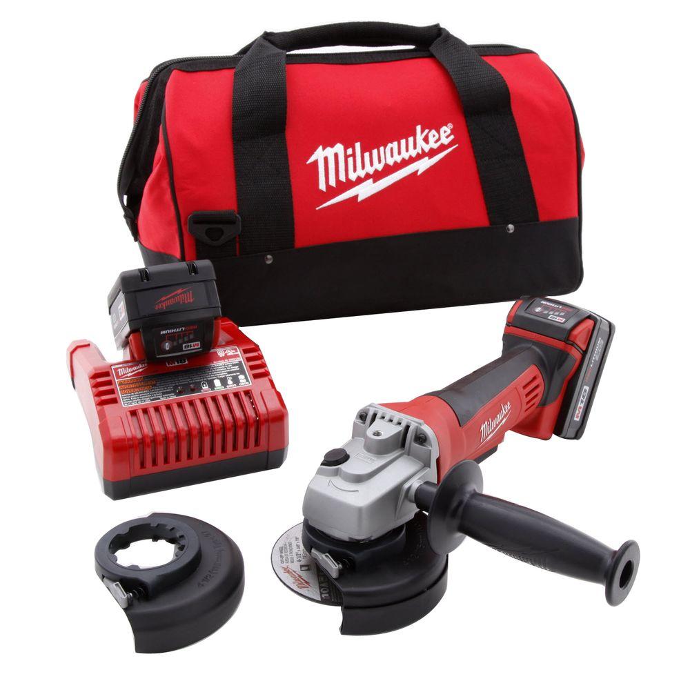 Milwaukee M18 18-Volt Lithium-Ion 4-1/2 in. Cordless Cut-Off ...