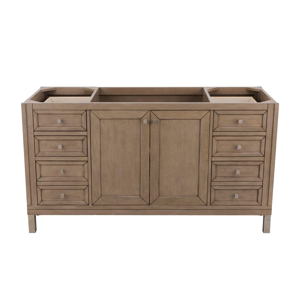 James Martin Vanities Chicago 60 in. Single Bath Vanity in Whitewashed