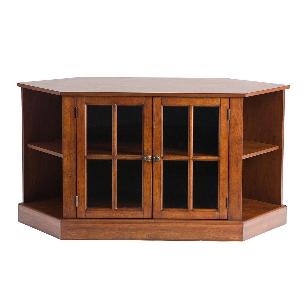 UPC 037732098722 product image for Southern Enterprises Thomas Walnut Entertainment Center, Medium-brown Wood | upcitemdb.com