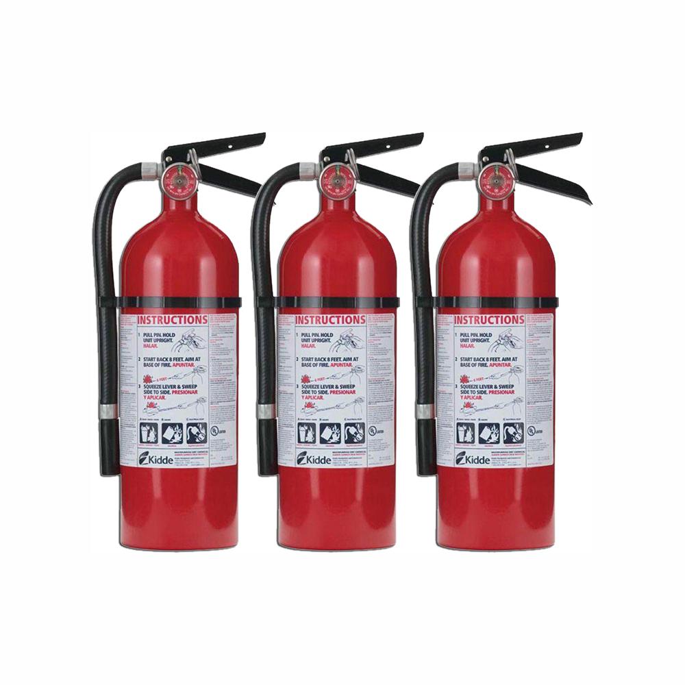 Kidde Pro 210 2-A;10-B;C Fire Extinguisher (3-Pack)-21005779 - The Home ...