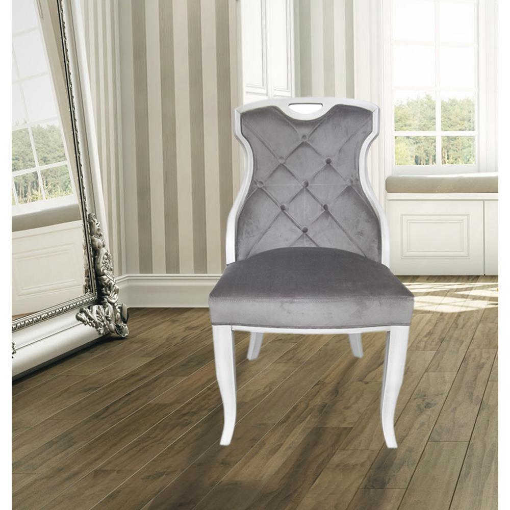 Sofia Grey Velvet Y Back Dining Chair With Handle Set Of 2 Dwc Sofia Grey Velvet Y Back Dining Chair With Handle Set Of 2