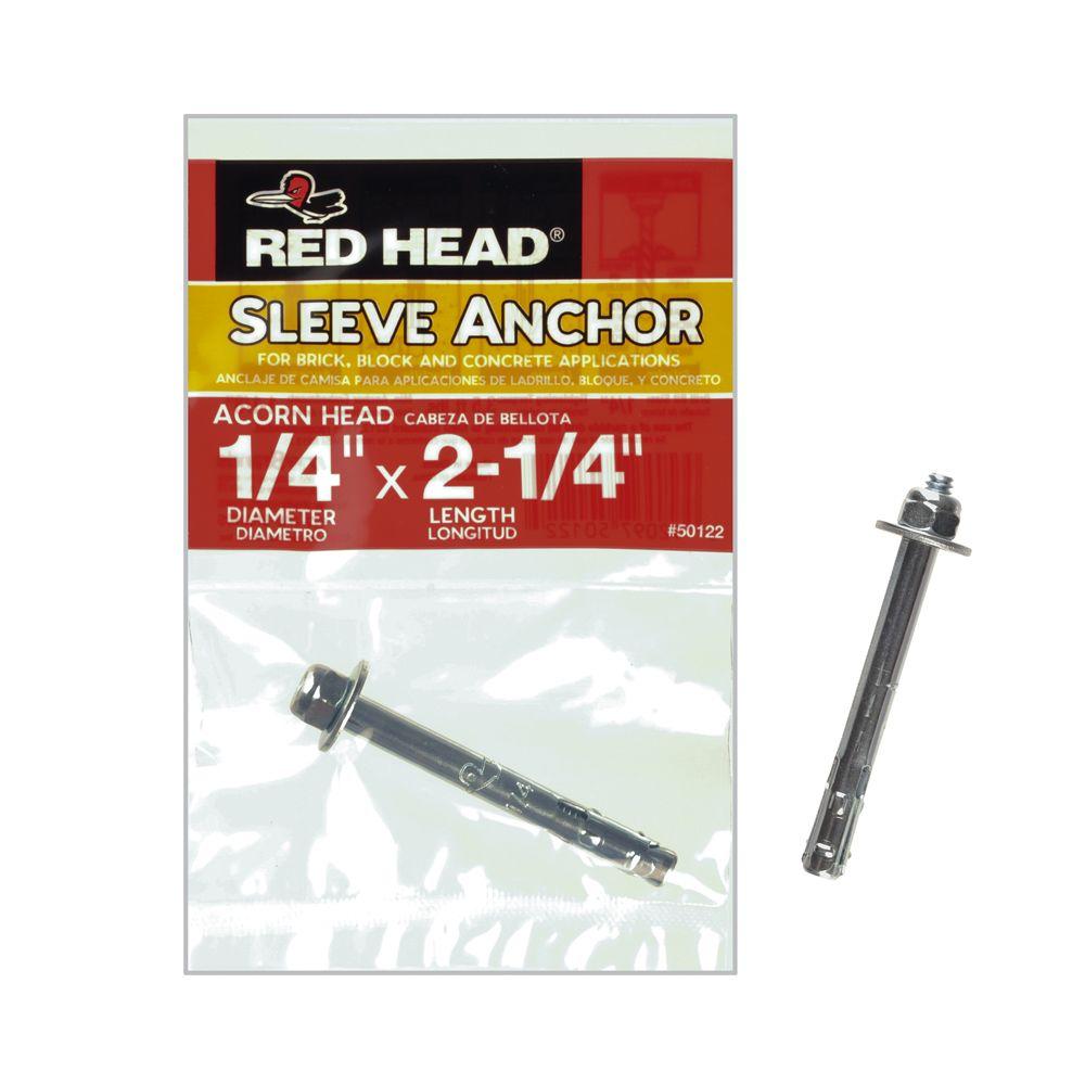 Red Head 5/16 in. x 11/2 in. ZincPlated Steel Hex Head Sleeve Anchor
