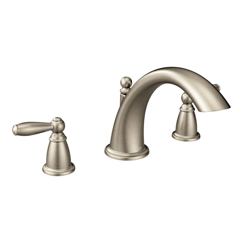 MOEN Brantford 2-Handle Deck-Mount Roman Tub Faucet Trim Kit in Brushed