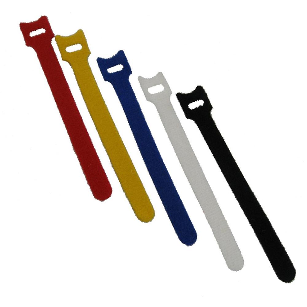 QualGear Reusable SelfGripping Cable Ties, (5Pieces), Assorted Colors