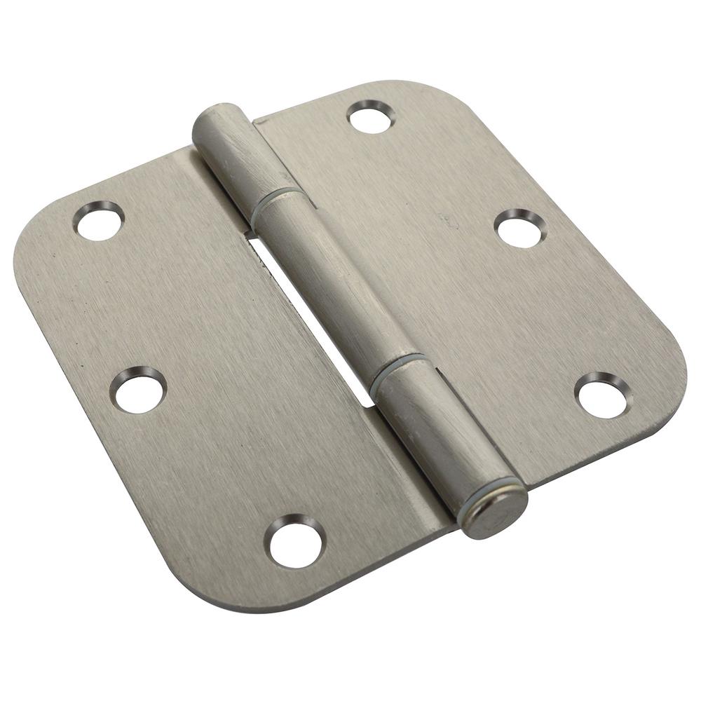 Hillman 5/8 in. Satin Nickel Squeak Proof Hinge (3-Pack)-854321 - The ...