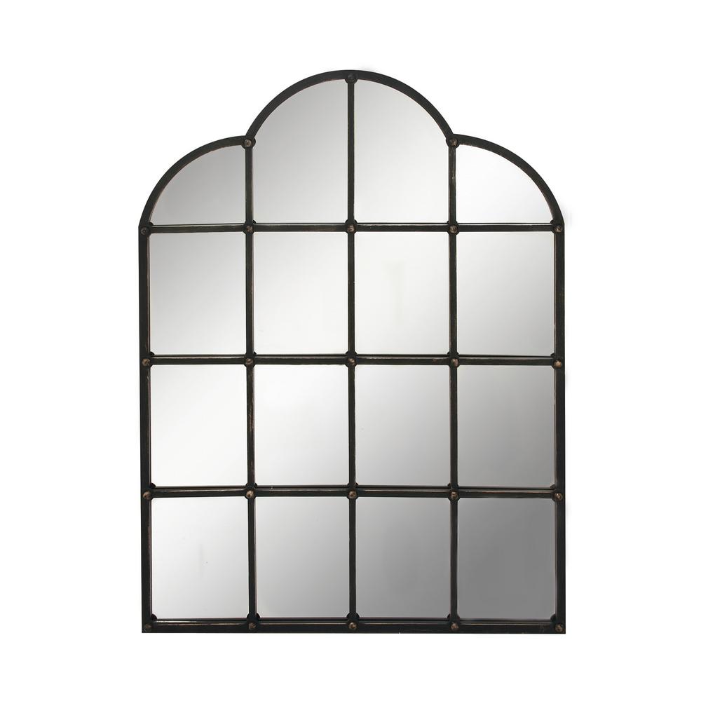 Litton Lane Large Black Metal Framed Arched Wall Mirror 36 X 48 53378 The Home Depot - Large Black Metal Wall Mirrors Litton Lane Large Black Metal Framed Arched Wall Mirror 36 X 48 53378 The Home Depot - Large Black Metal Wall Mirrors