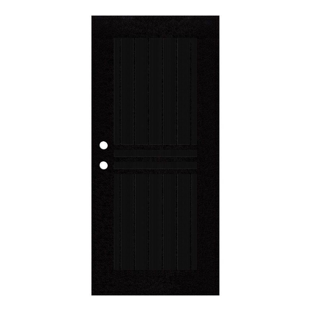Unique Home Designs 30 In X 80 In Plain Bar Black Right Hand